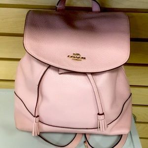 Coach pink backpack